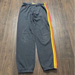 Aviator Nation Sweatpants with Colorful Stripes